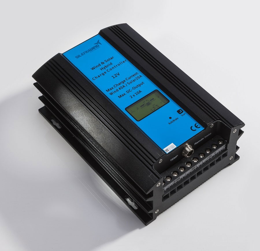 Hybrid Laderegler 12v Windkraft Und Solar Silentwind Pro 12V Windgenerator mit Hybrid-Laderegler | SIL-002